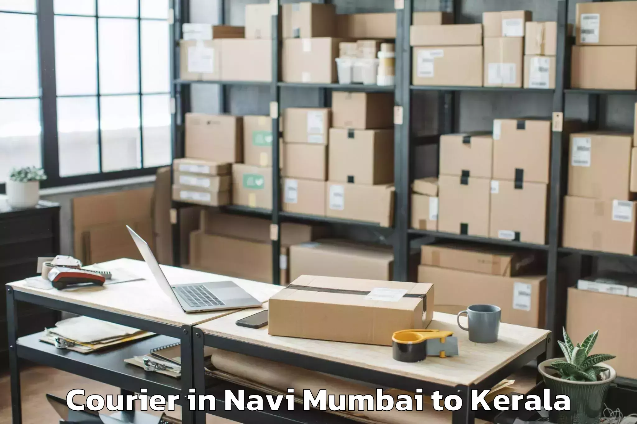 Hassle-Free Navi Mumbai to Kerala Kalamandalam Cheruthuru Courier